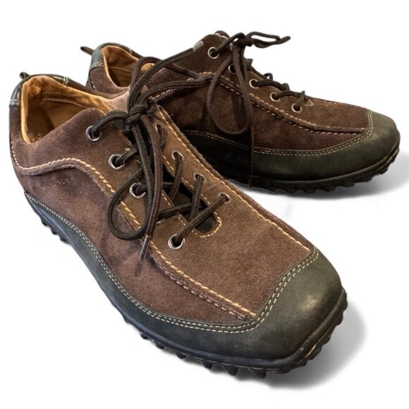 Mephisto All Rounder Men’s Shoes Brown Suede Leather Size 10 Excellent Condition - Picture 1 of 7